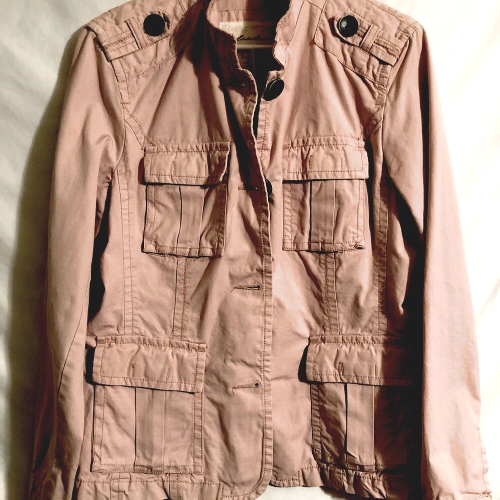 Eddie Bauer Pale pink Day Coat 100%Cotton